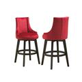 Hypersign Digital Signage Tristate Apartment Furnishres  Adanel Swivel Upholstered Stools - Red, 46 x 22 x 26 in. ST7618-R